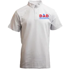 Футболка с воротником стойкой Dad we`re happy family